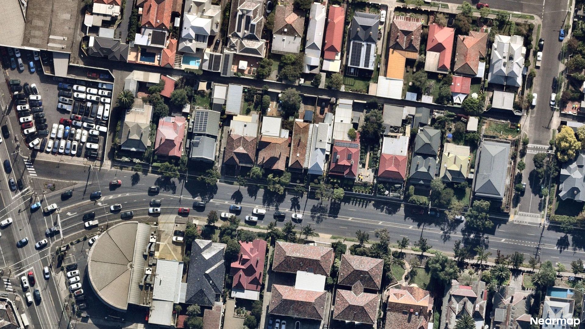 Vertical aerial view