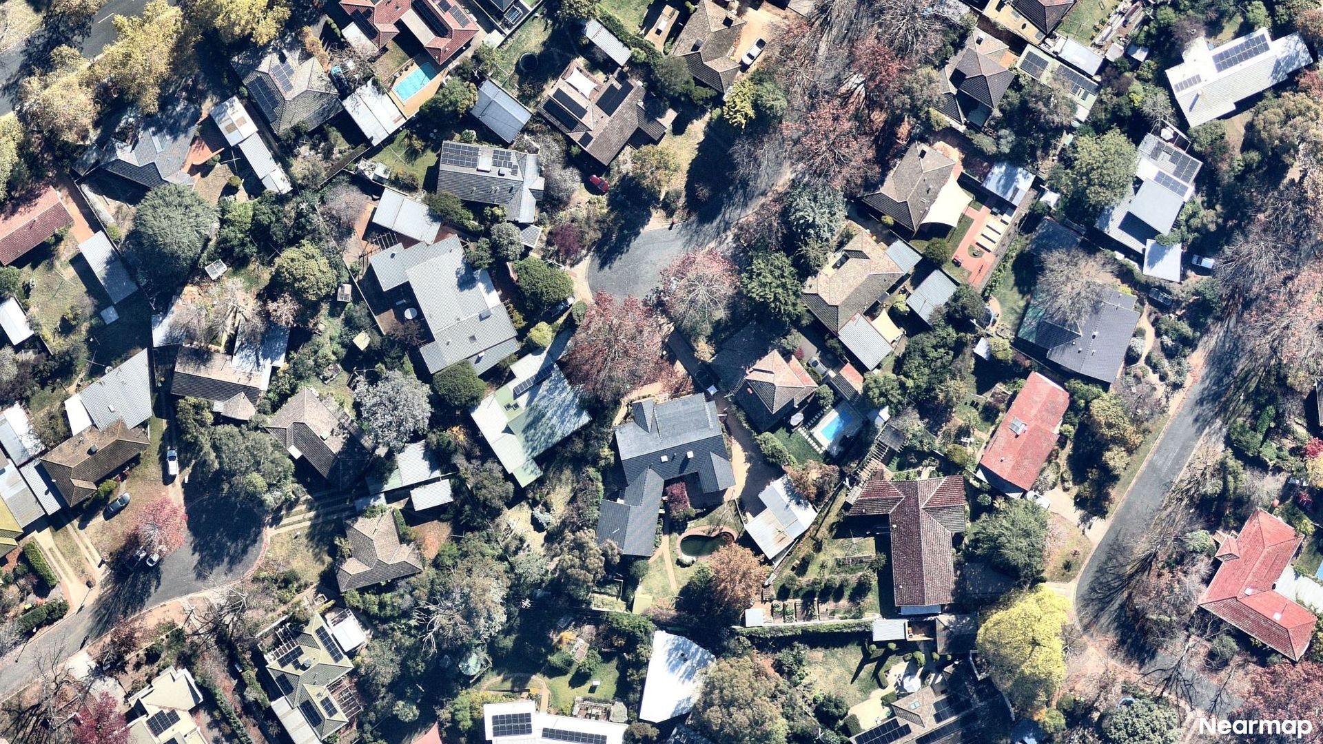 Vertical aerial view