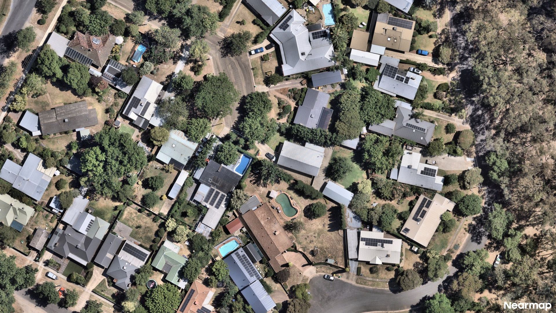 Vertical aerial view