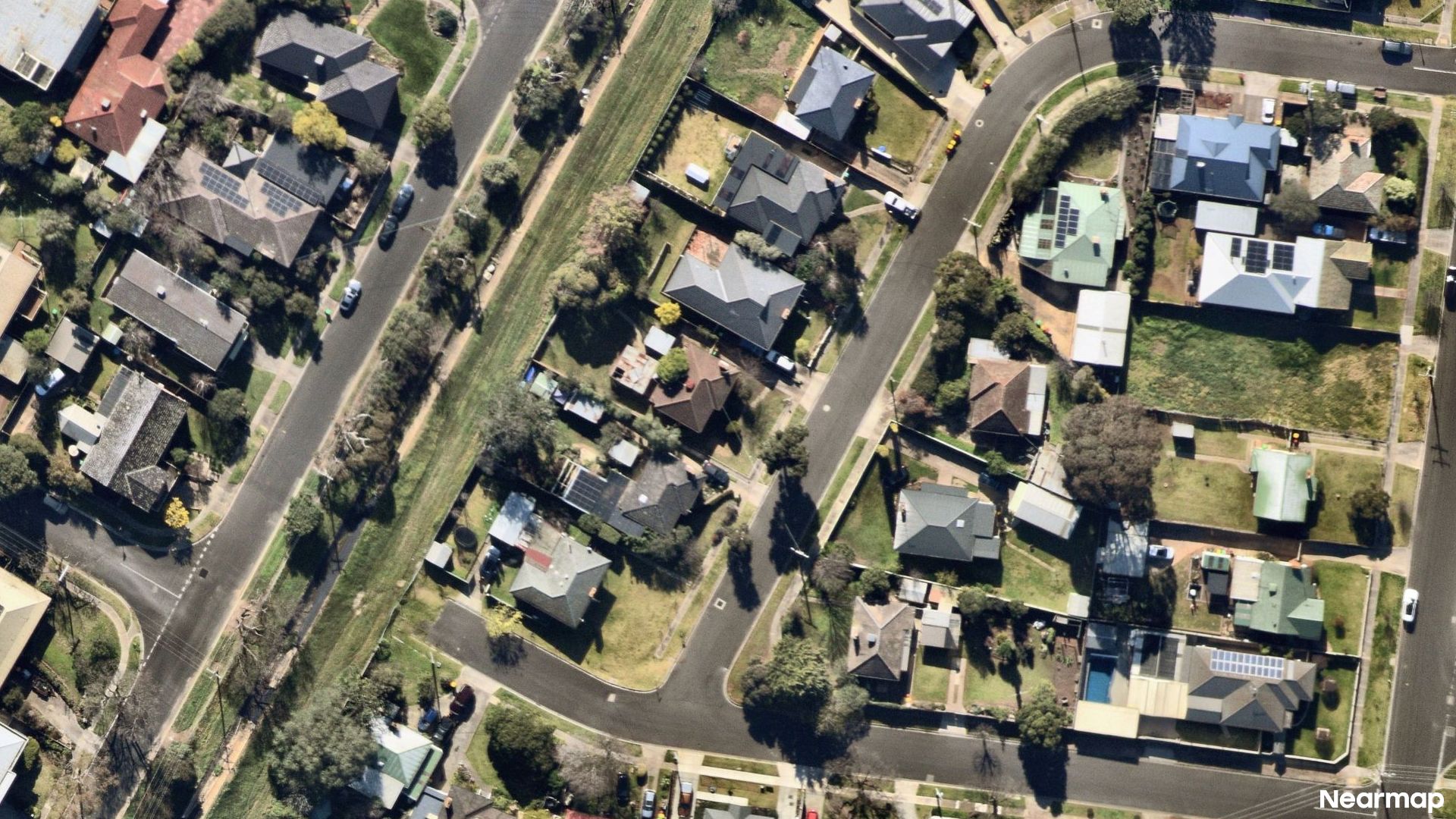 Vertical aerial view