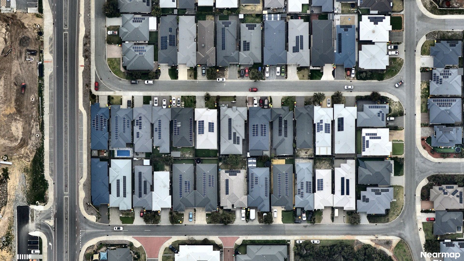 Vertical aerial view