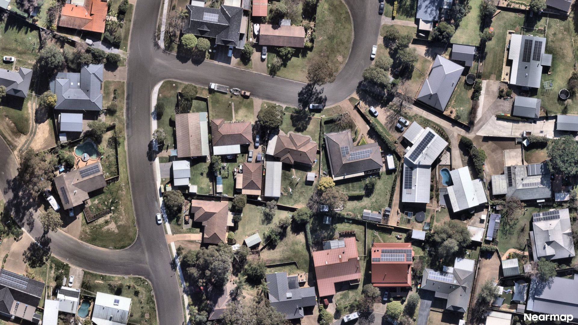 Vertical aerial view