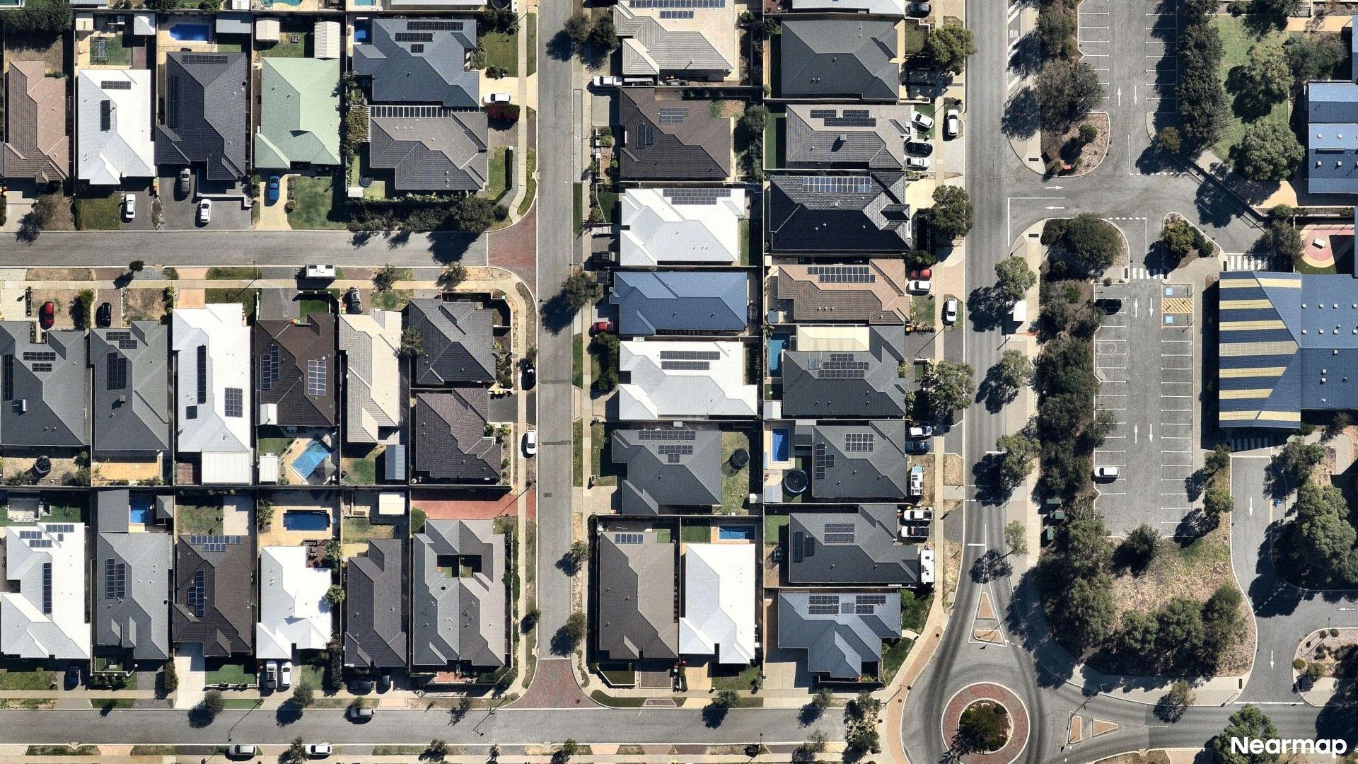 Vertical aerial view