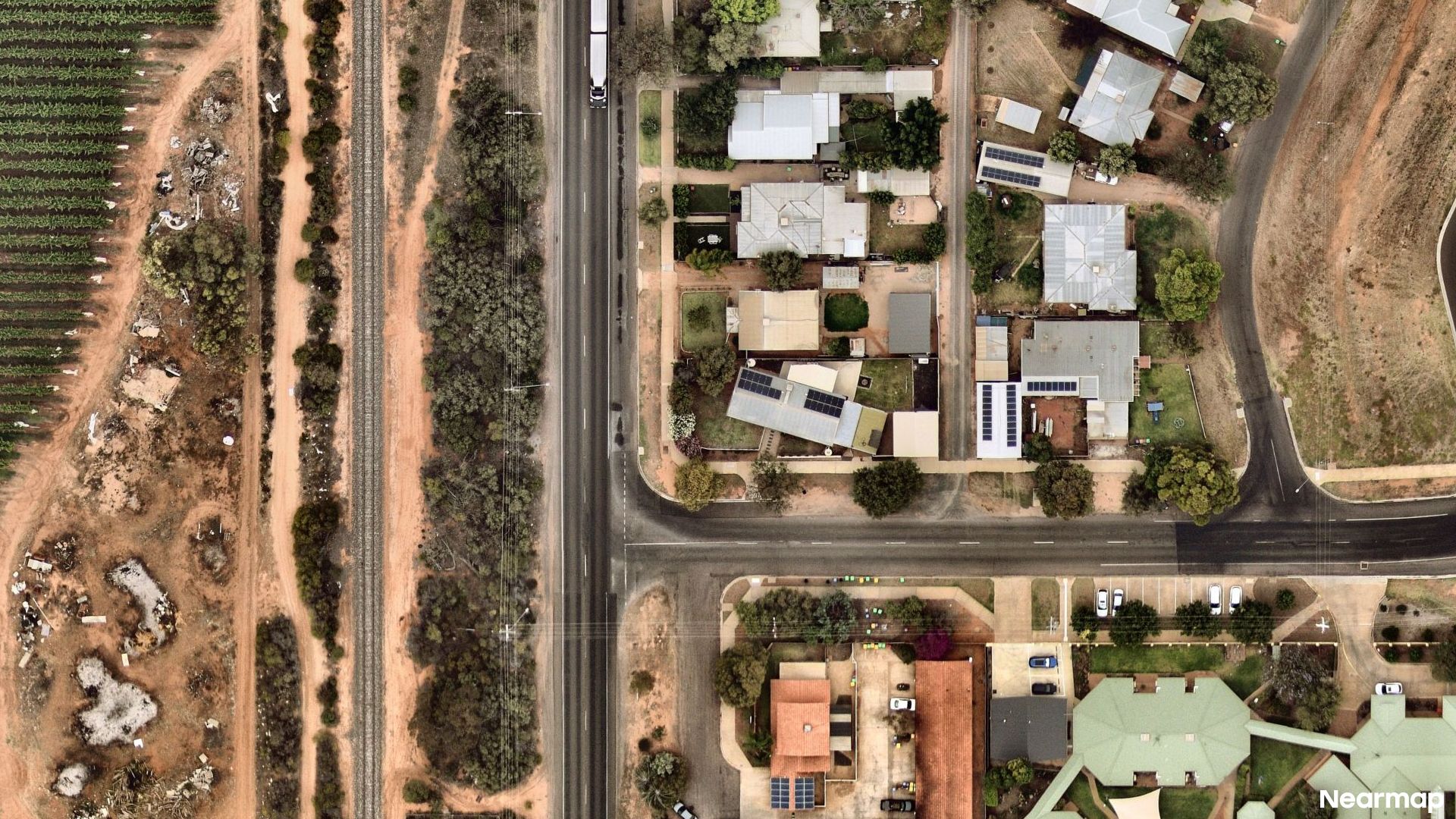 Vertical aerial view
