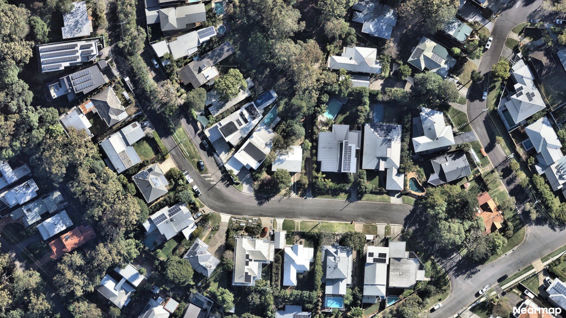 Vertical aerial view