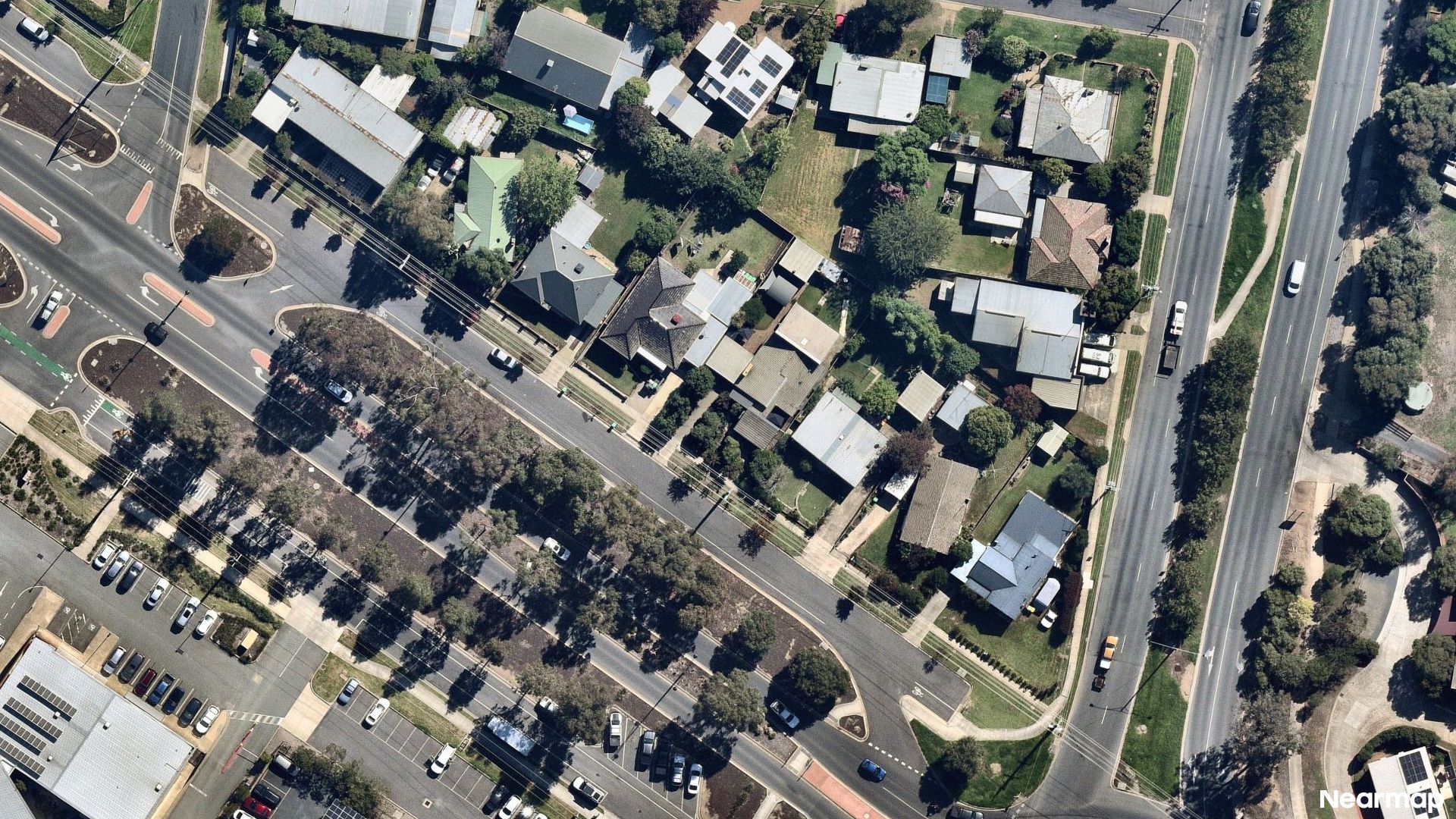 Vertical aerial view