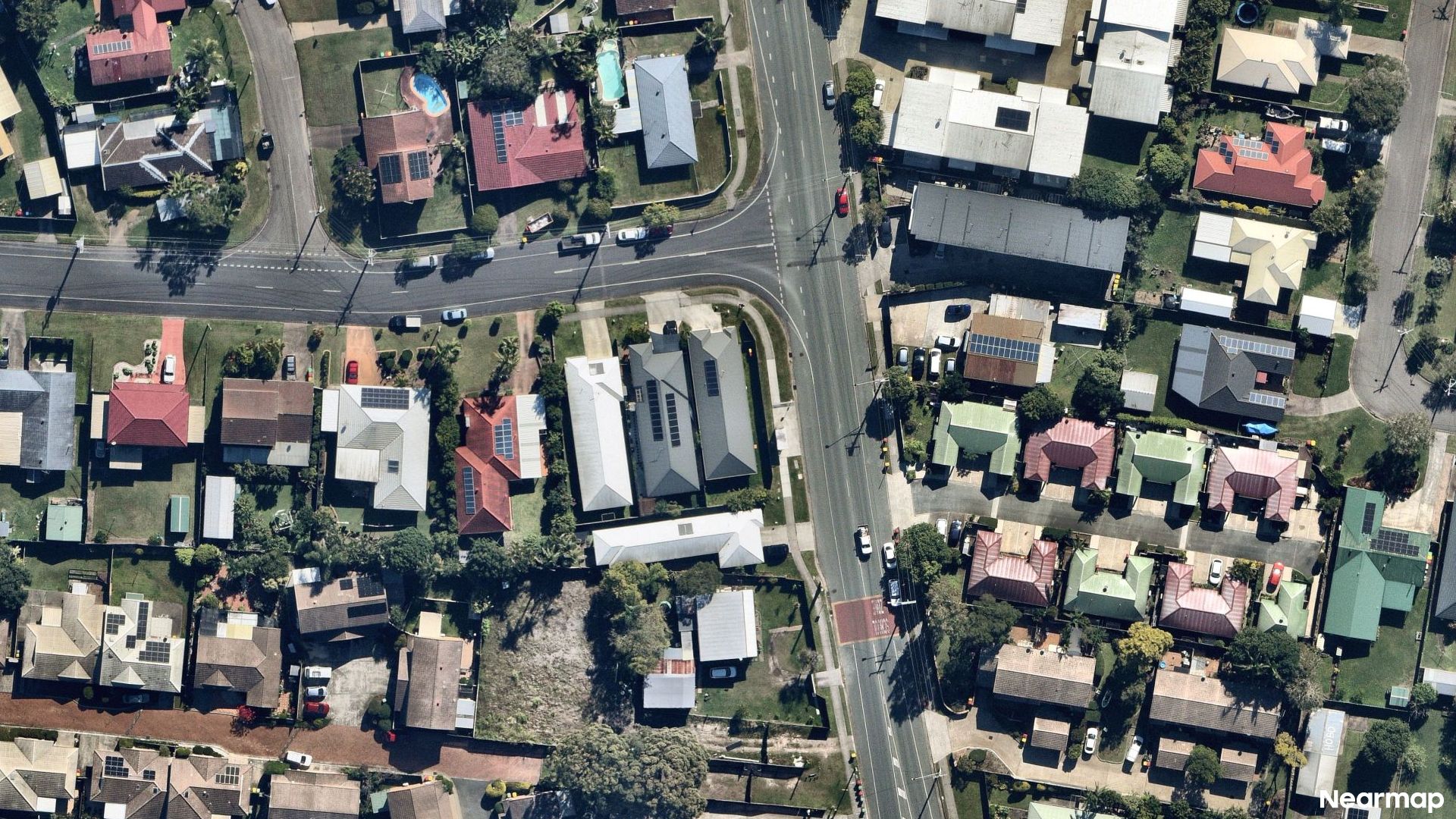 Vertical aerial view