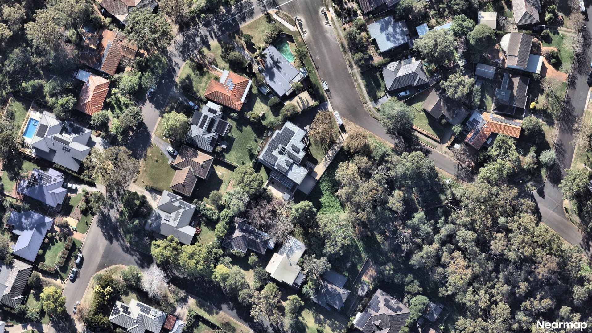 Vertical aerial view