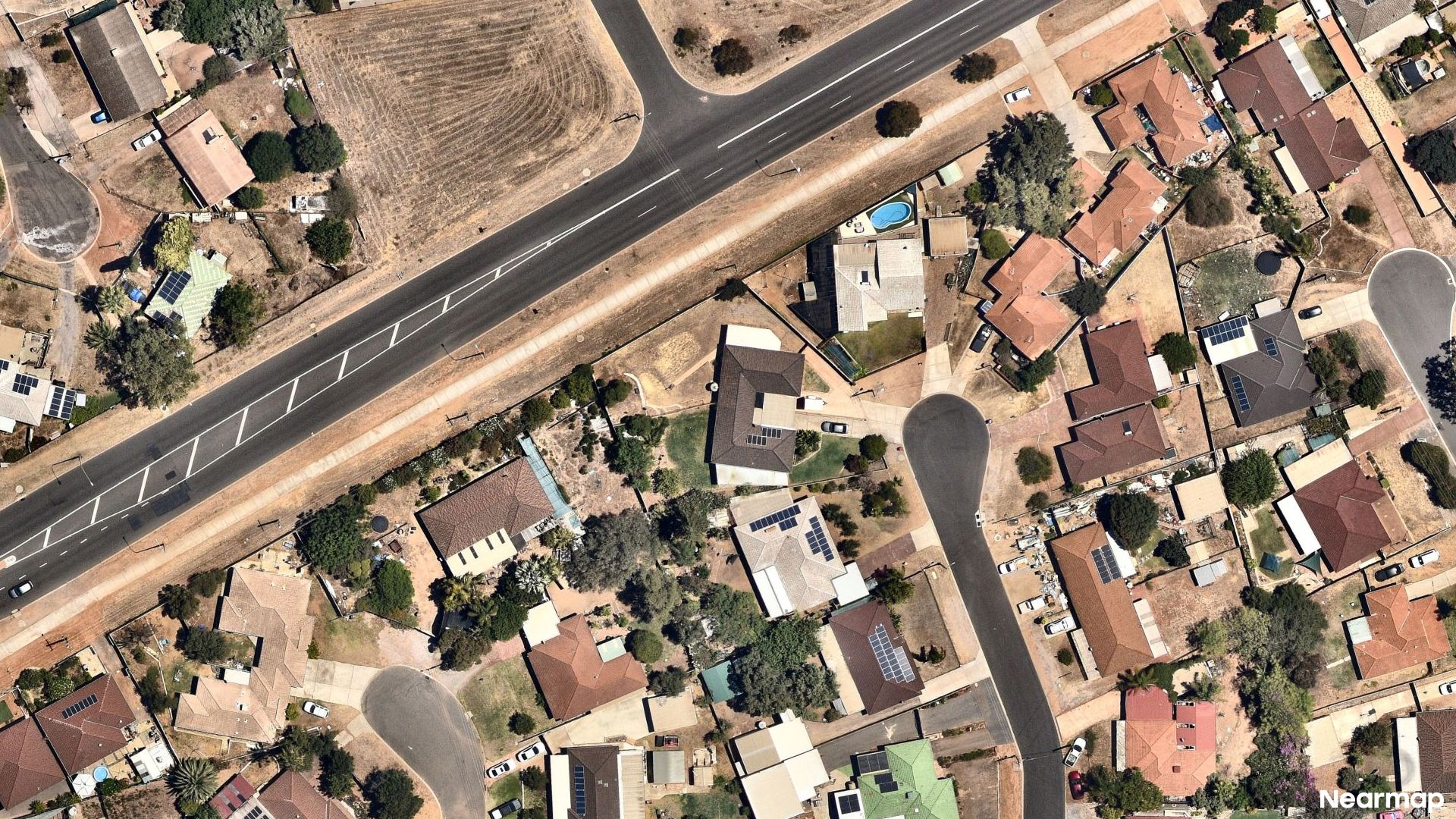 Vertical aerial view