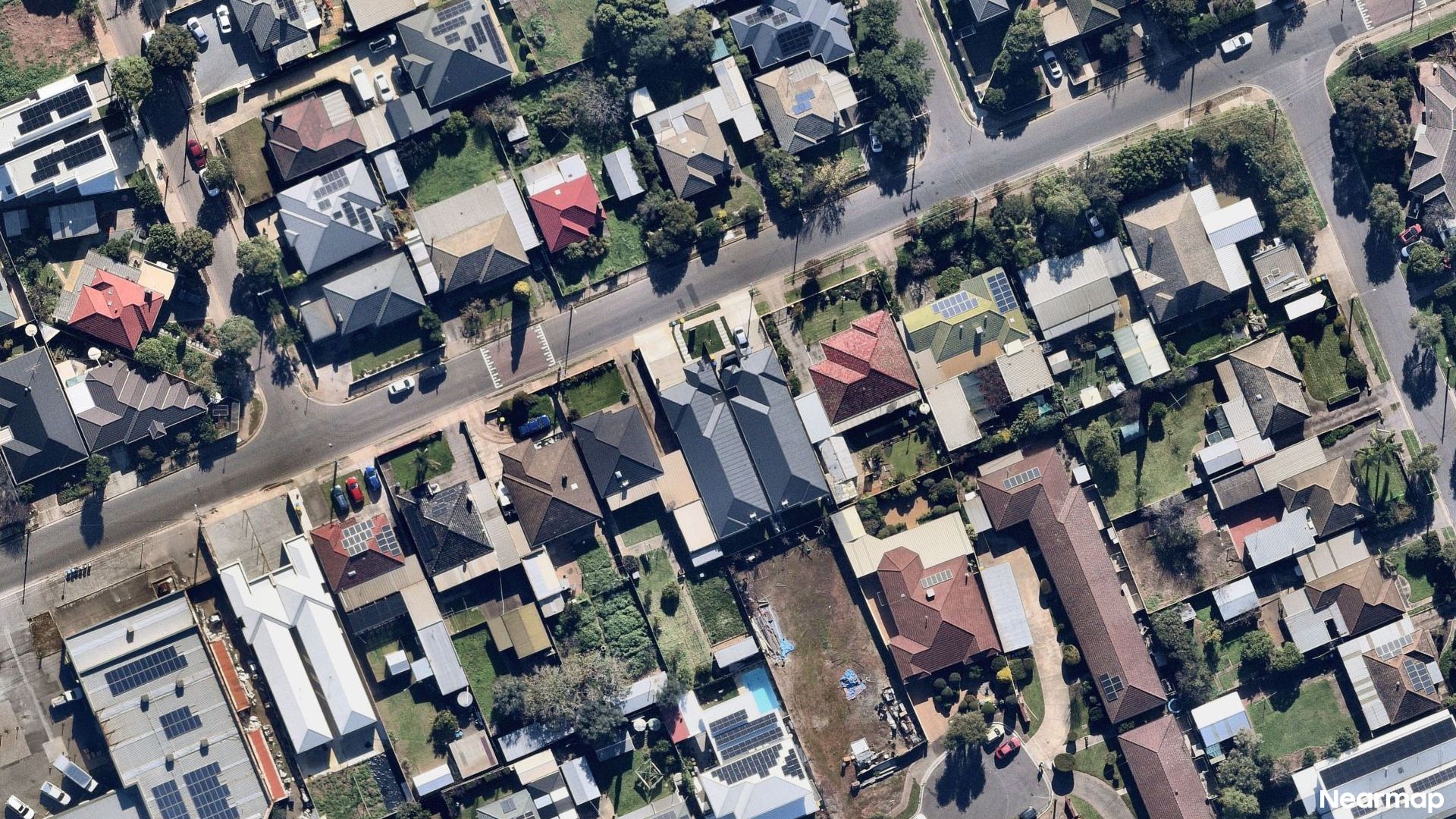 Vertical aerial view