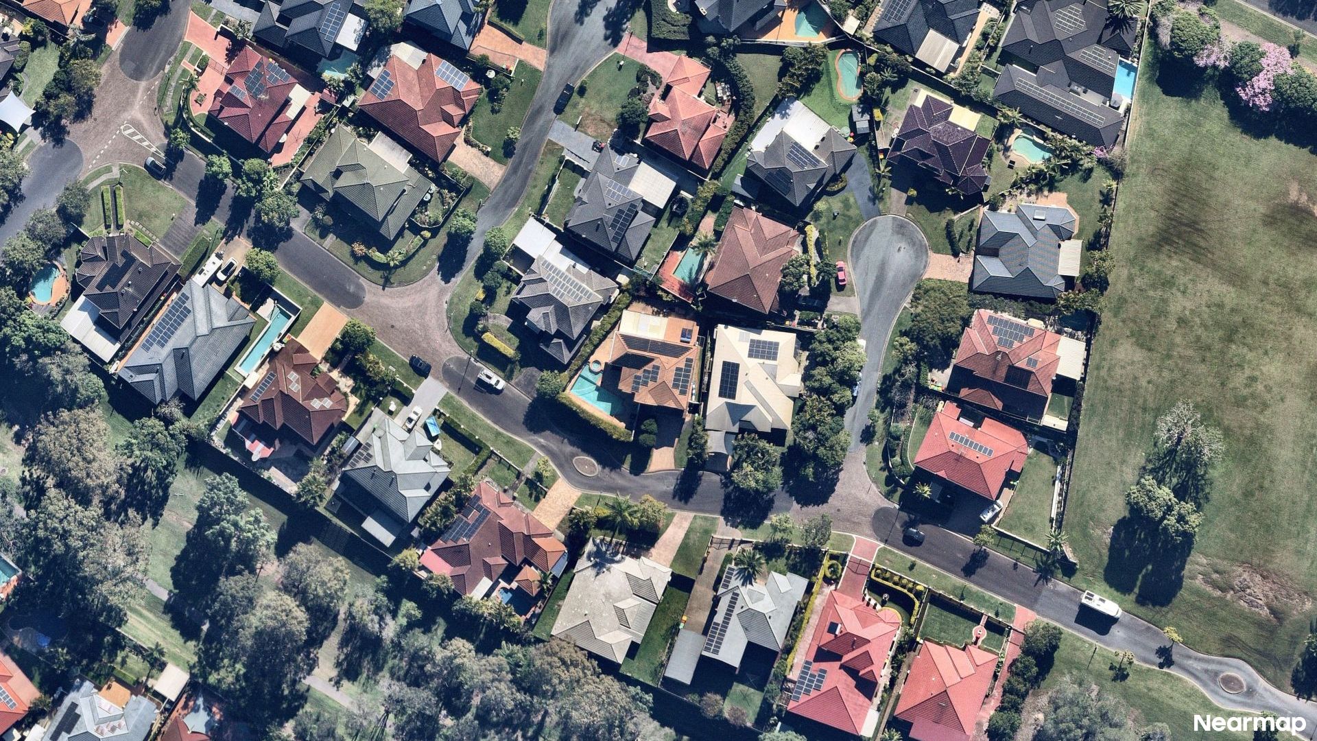 Vertical aerial view