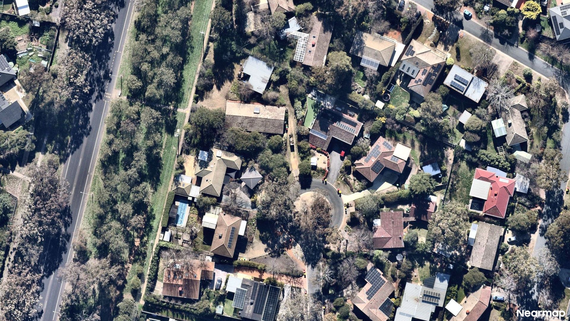 Vertical aerial view