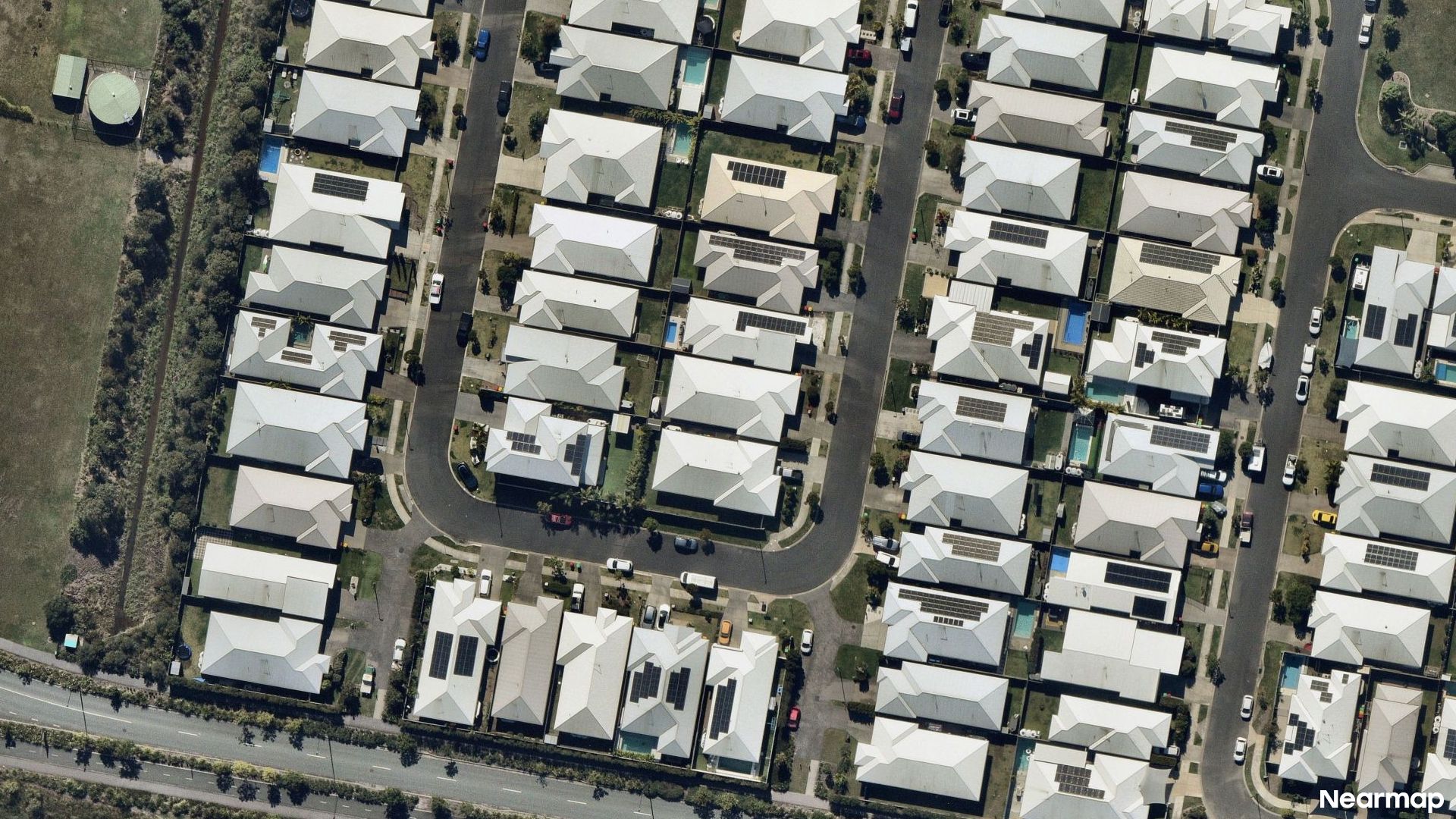 Vertical aerial view