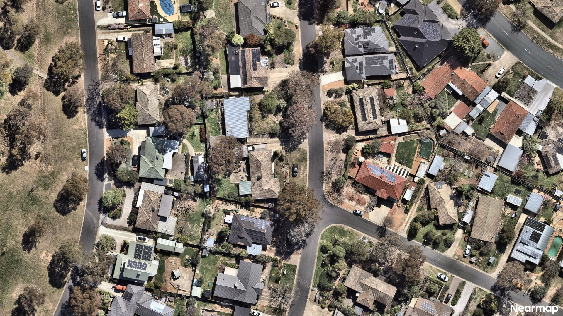 Vertical aerial view