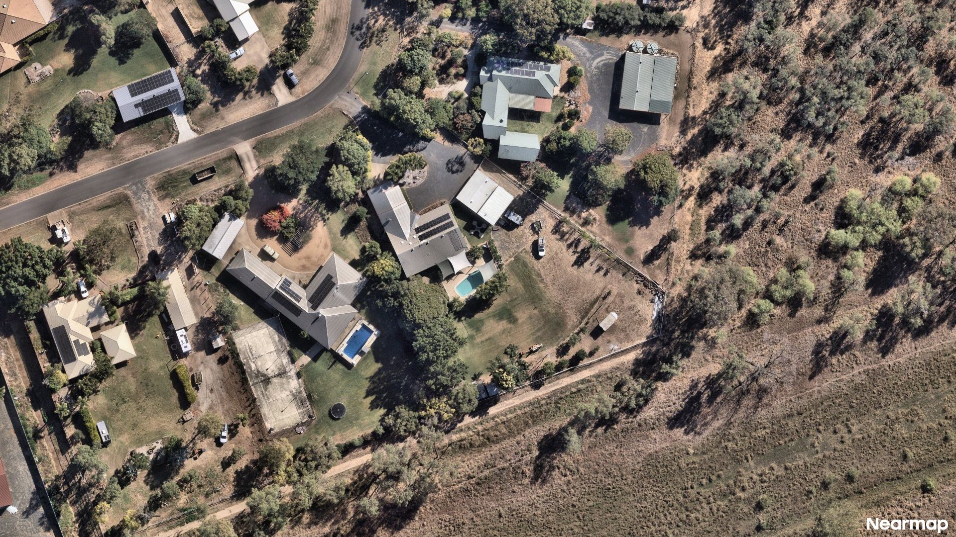 Vertical aerial view