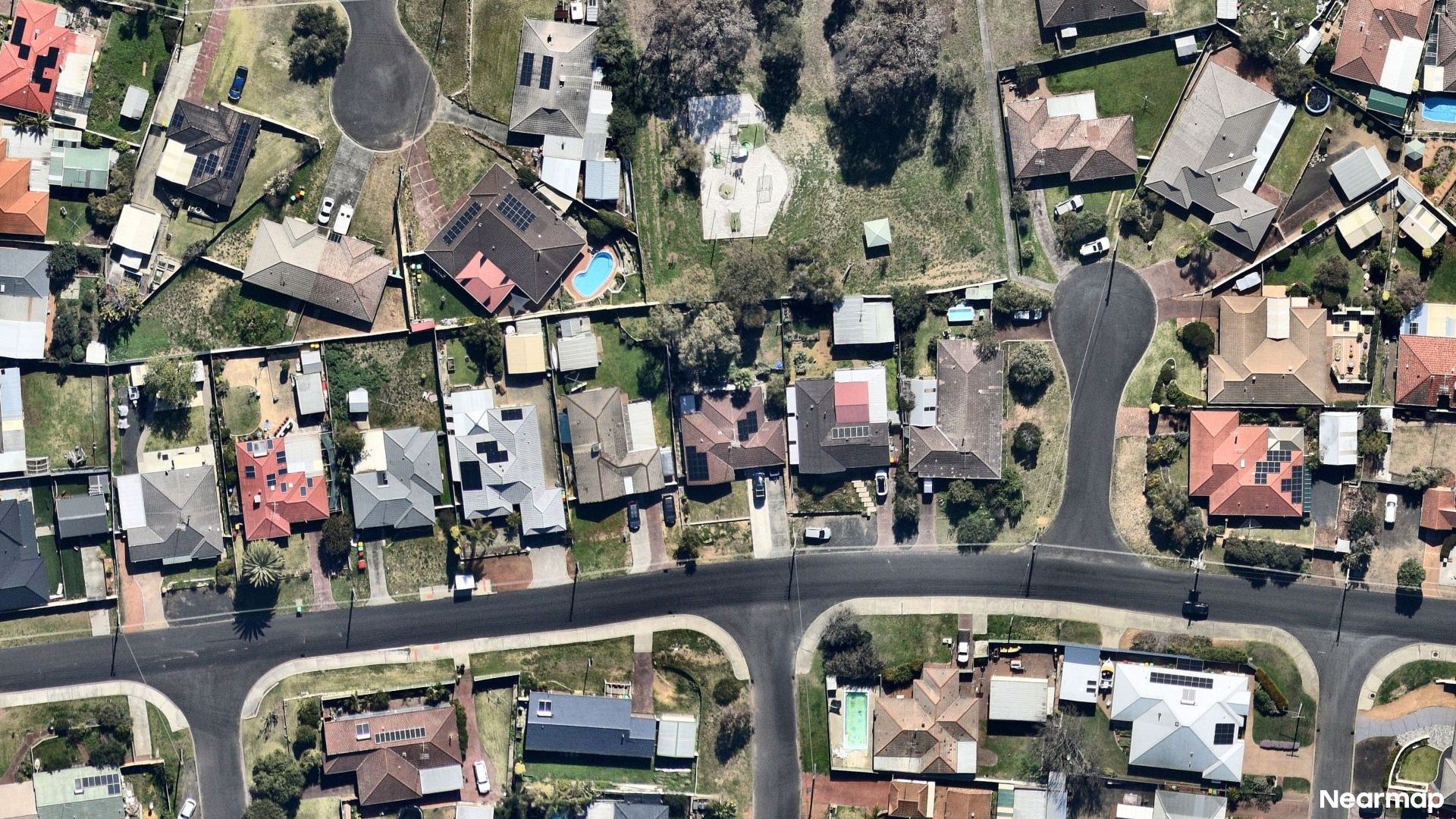 Vertical aerial view