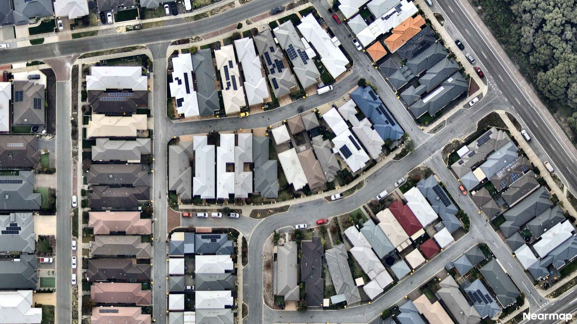 Vertical aerial view