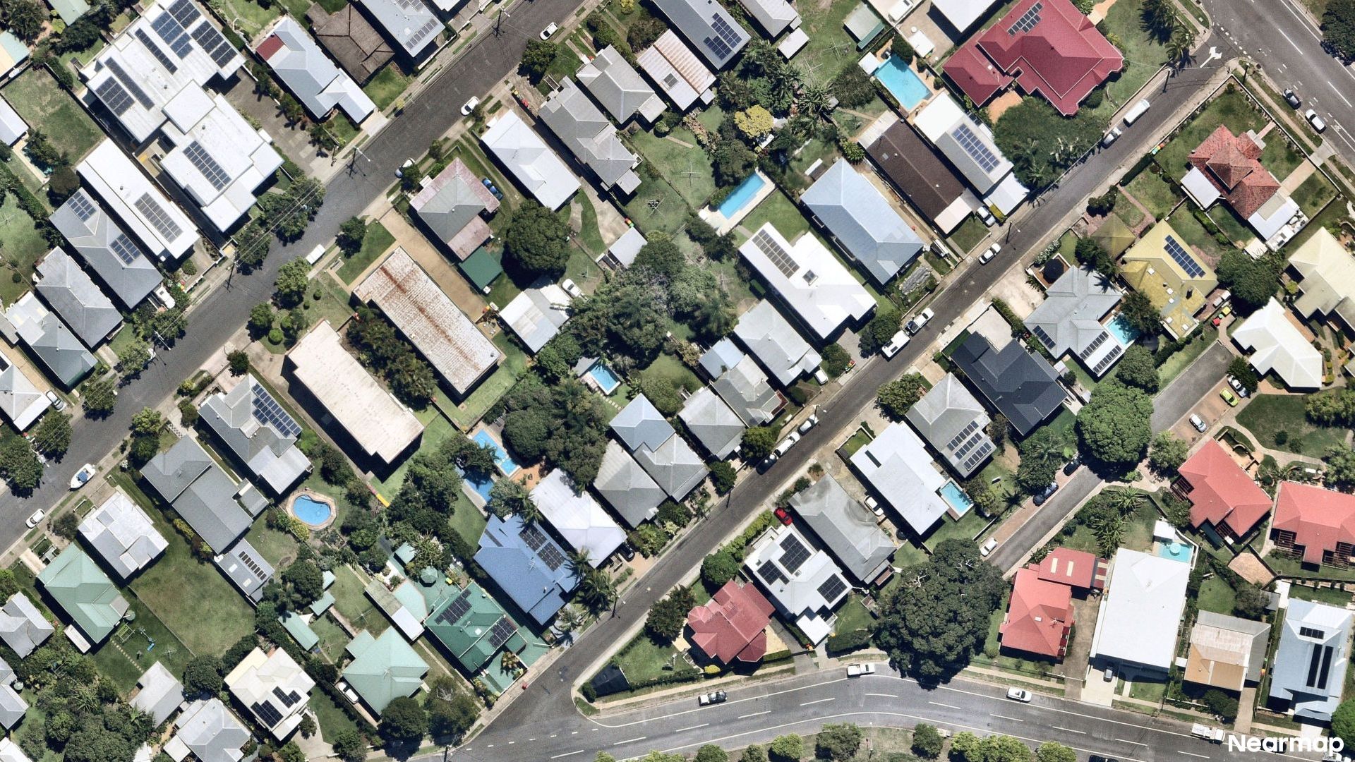 Vertical aerial view