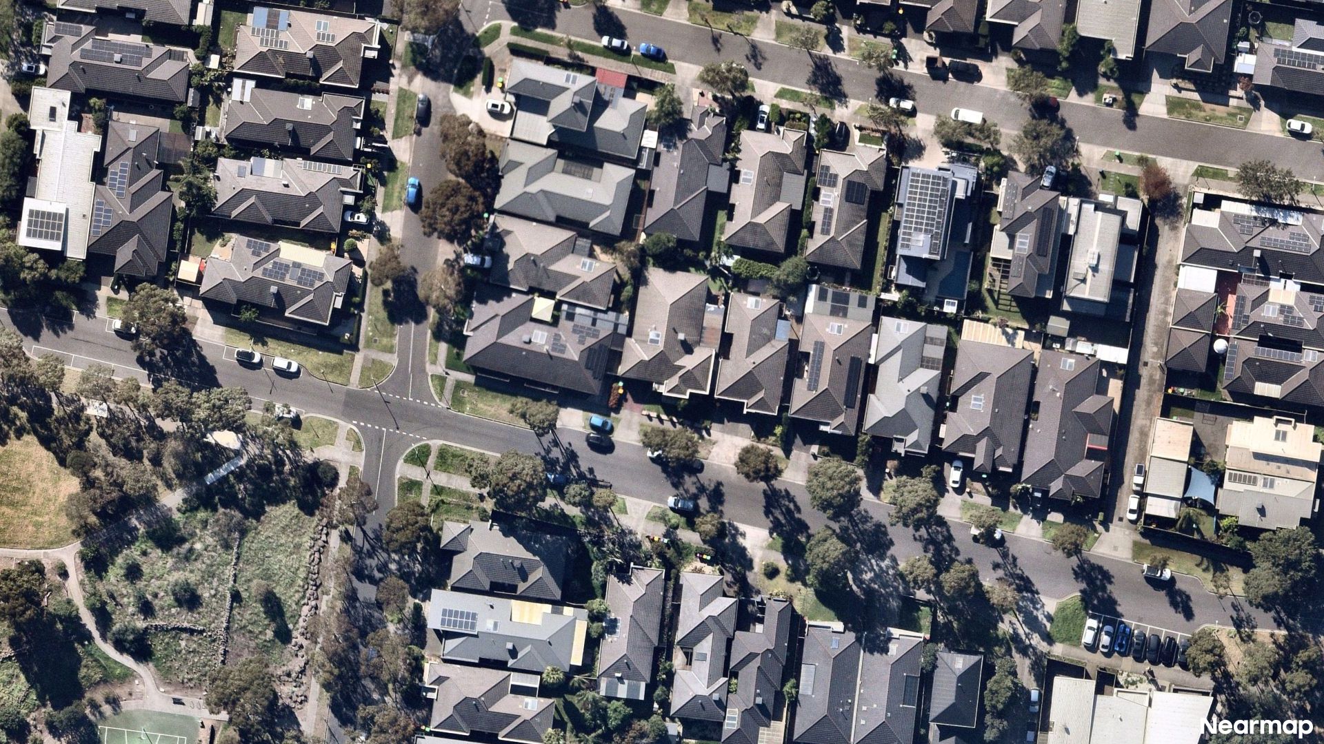 Vertical aerial view