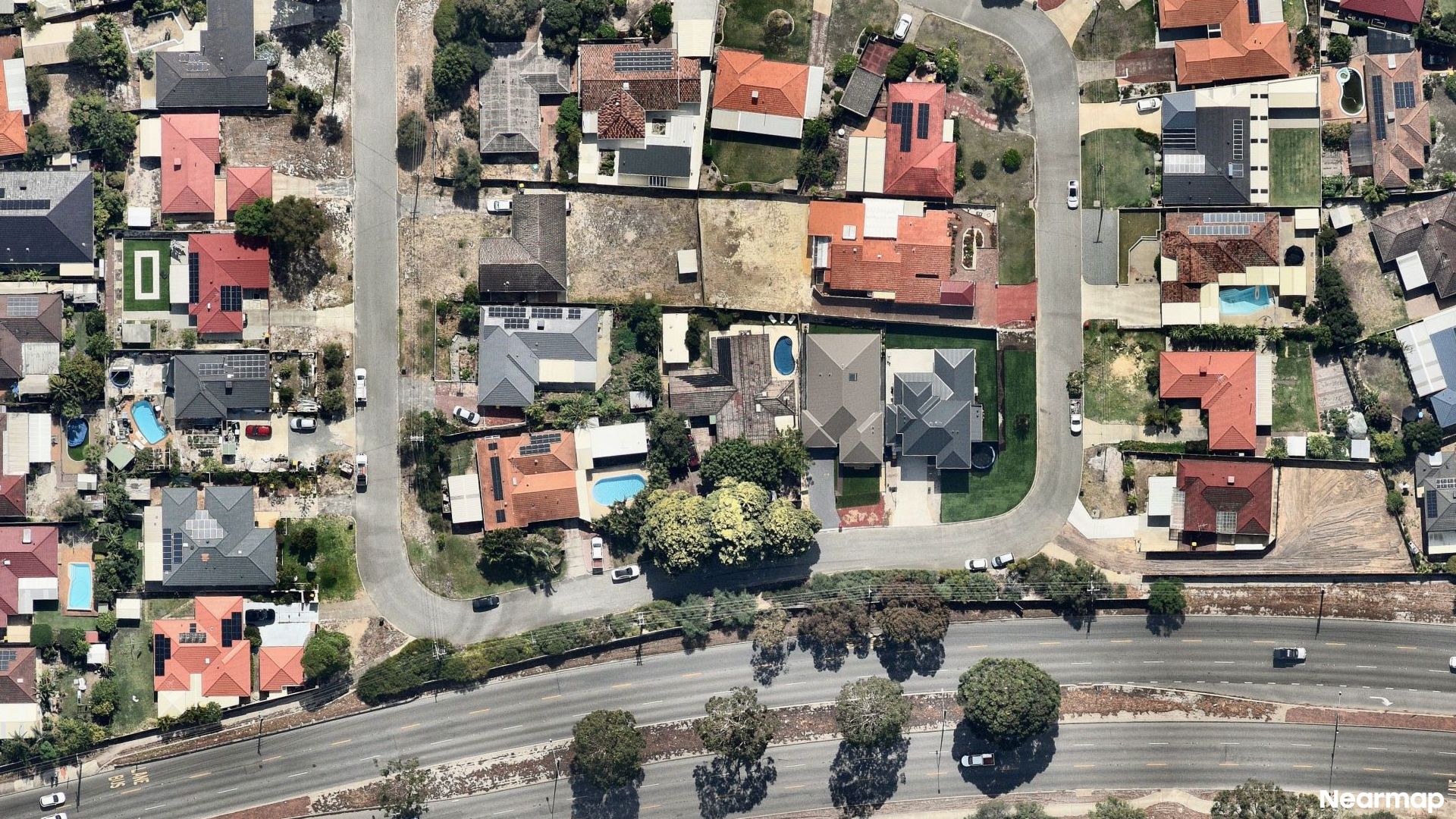 Vertical aerial view