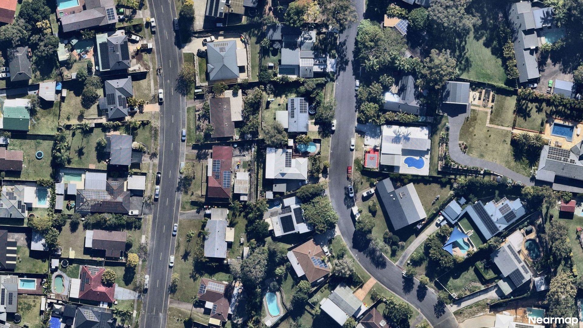Vertical aerial view