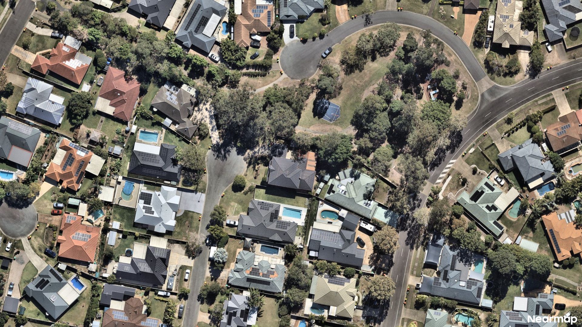 Vertical aerial view