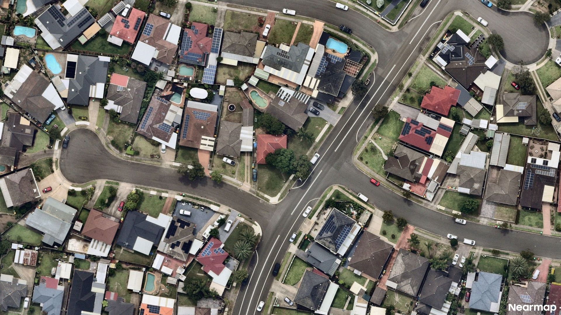 Vertical aerial view
