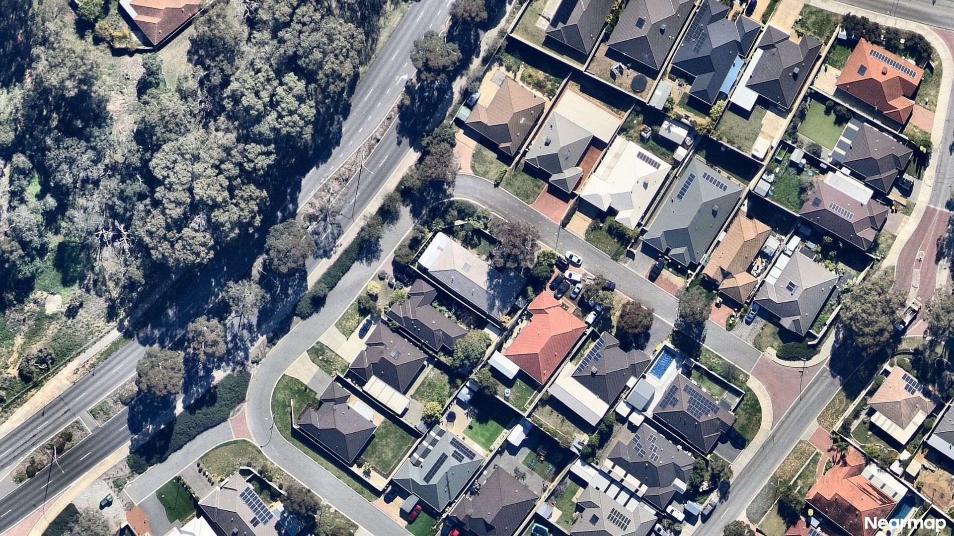 Vertical aerial view