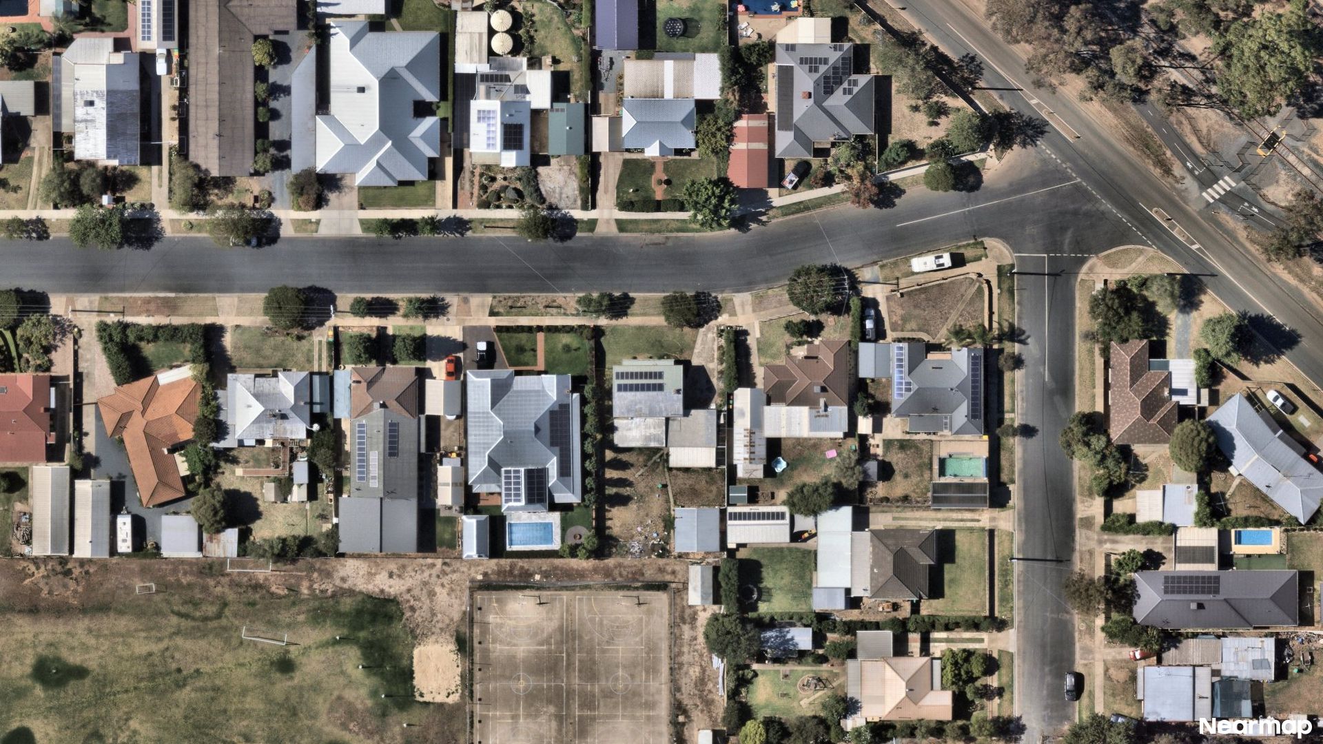 Vertical aerial view