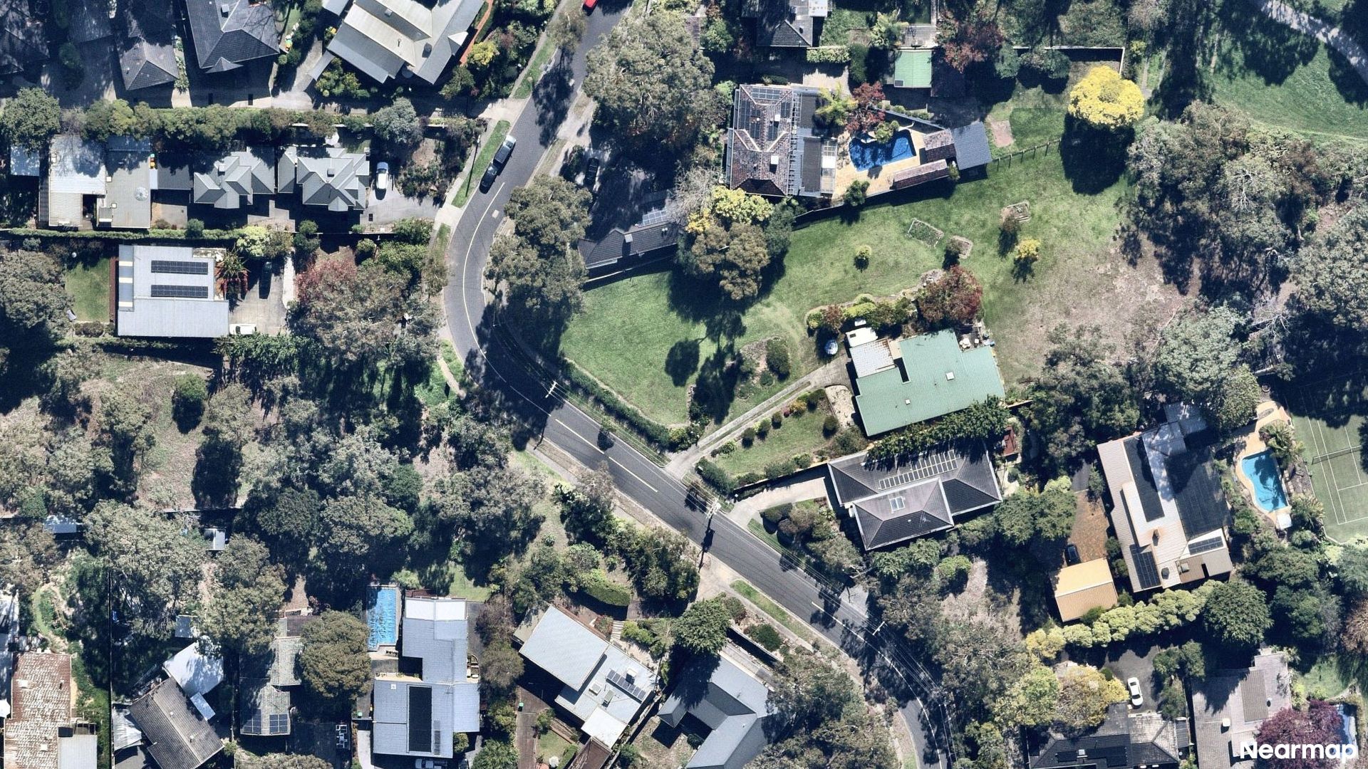 Vertical aerial view