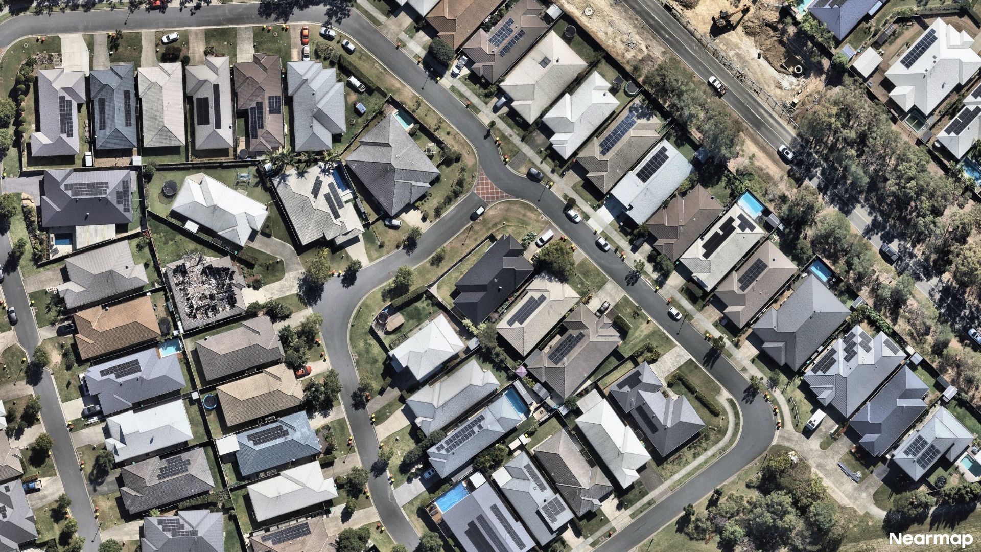 Vertical aerial view