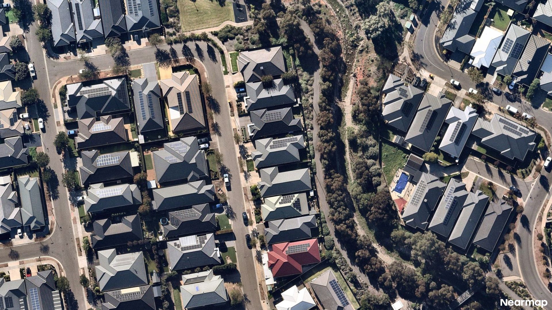 Vertical aerial view