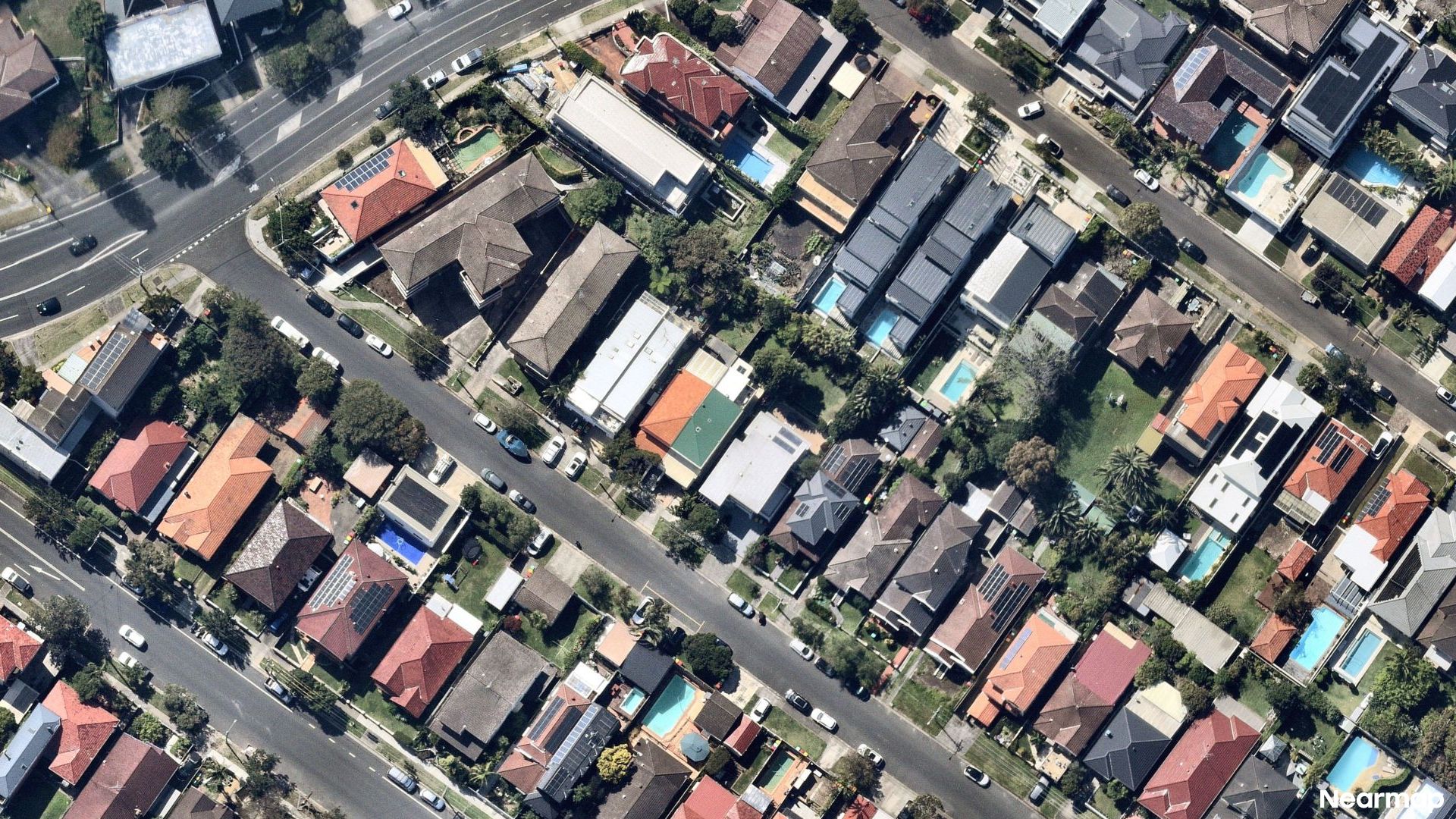 Vertical aerial view