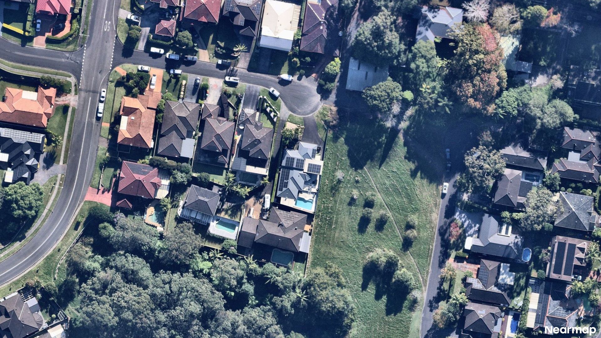 Vertical aerial view