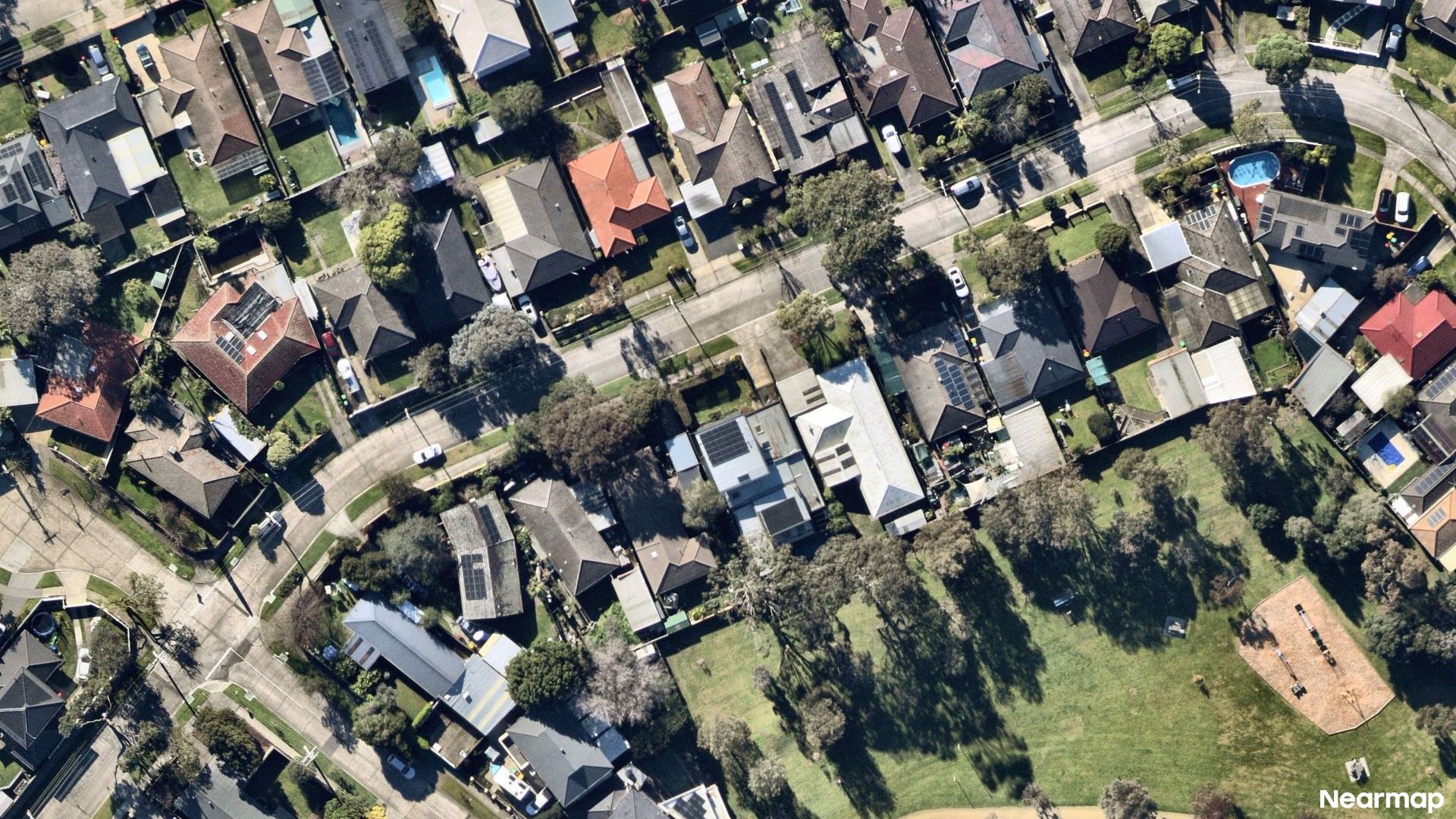 Vertical aerial view