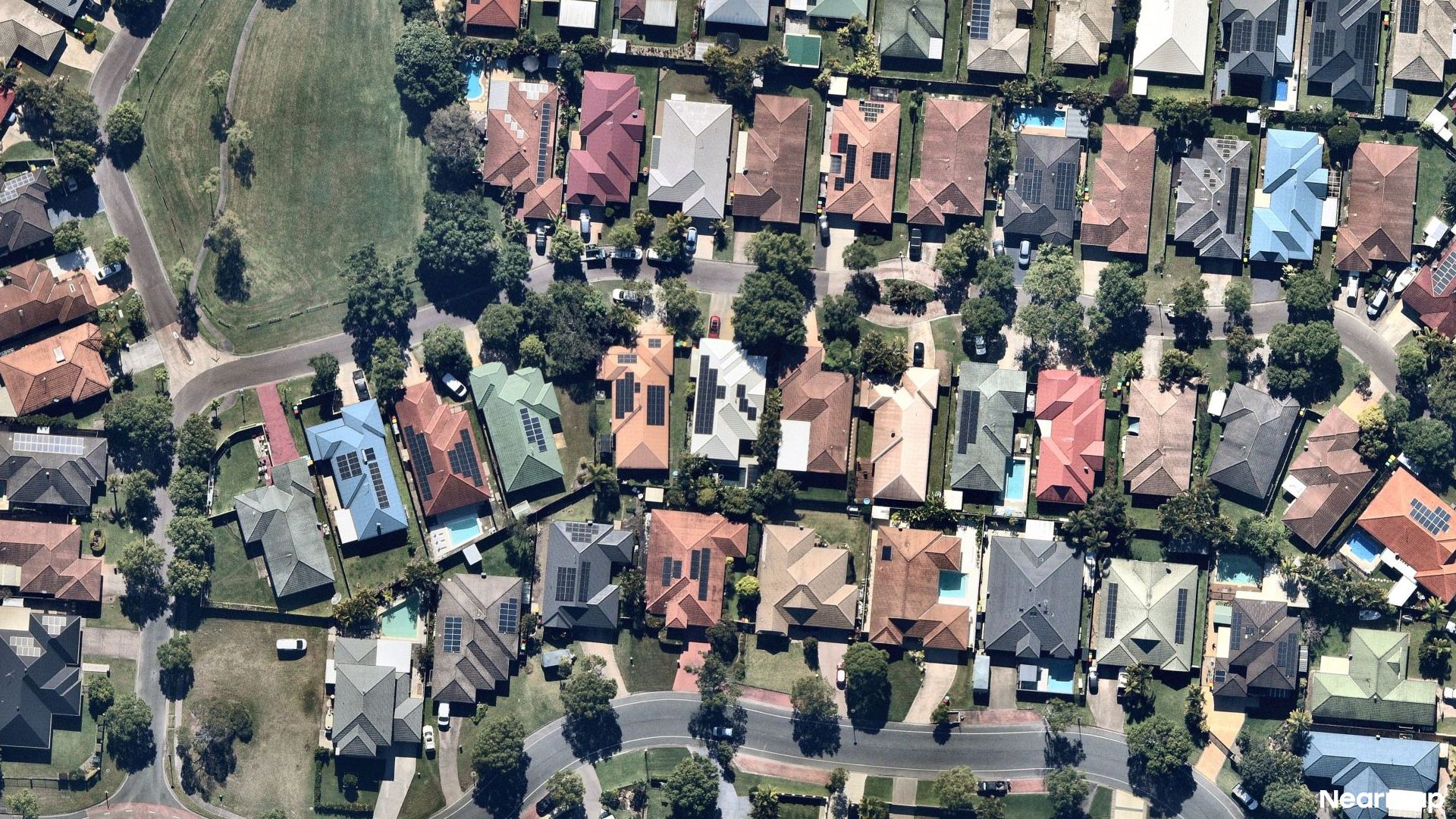 Vertical aerial view