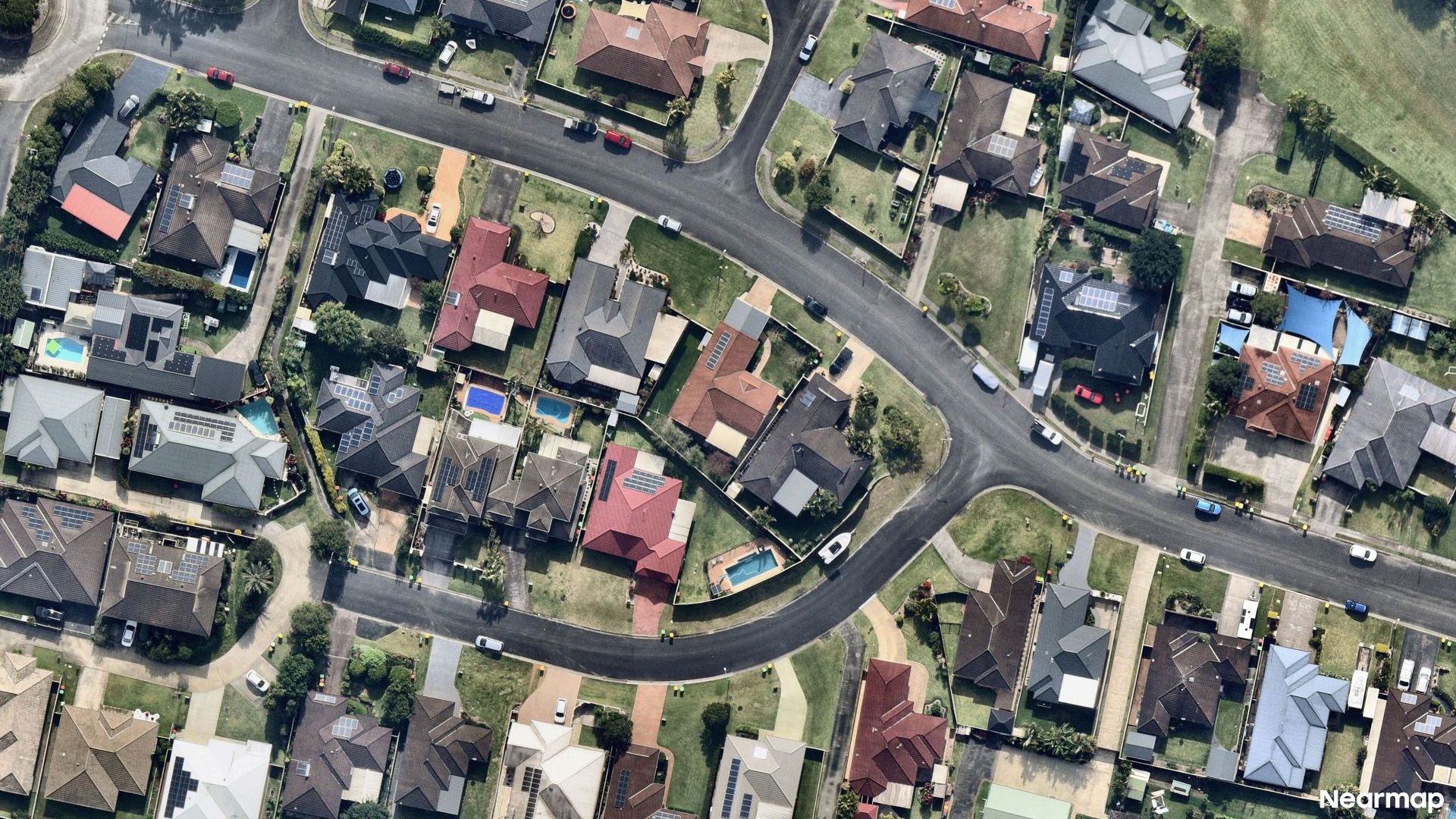Vertical aerial view