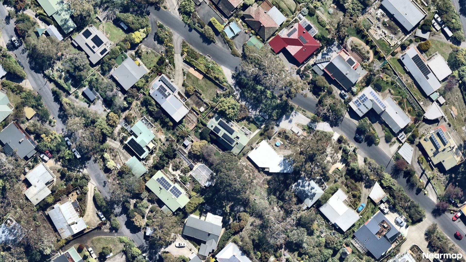 Vertical aerial view