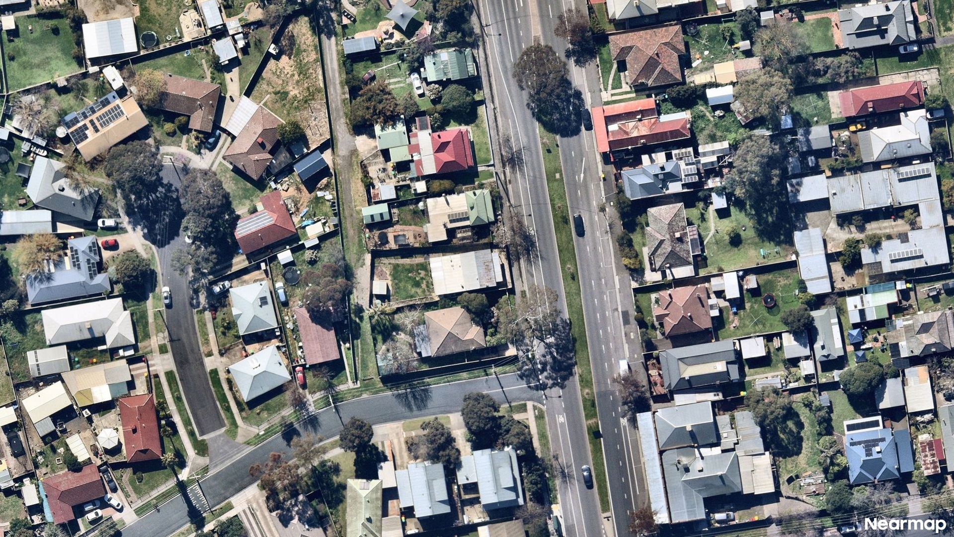 Vertical aerial view