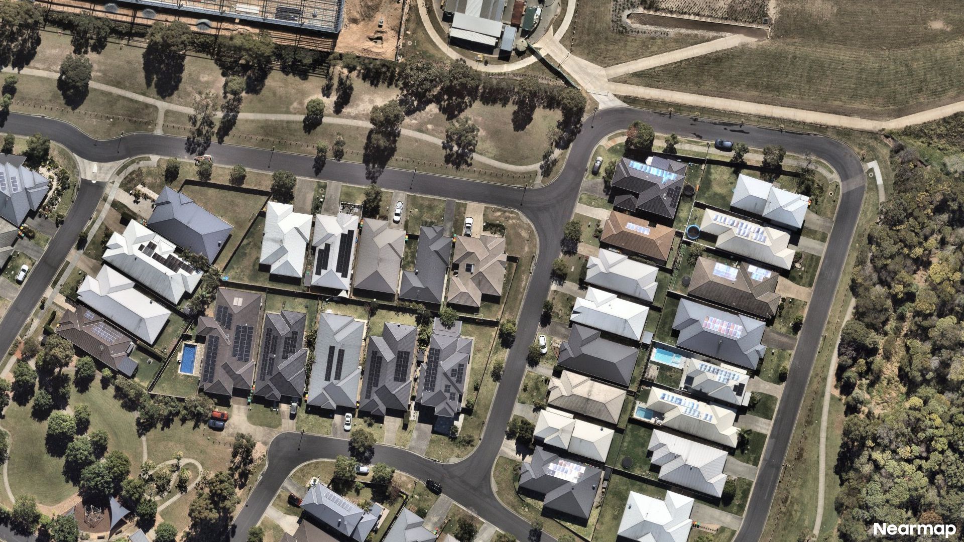 Vertical aerial view