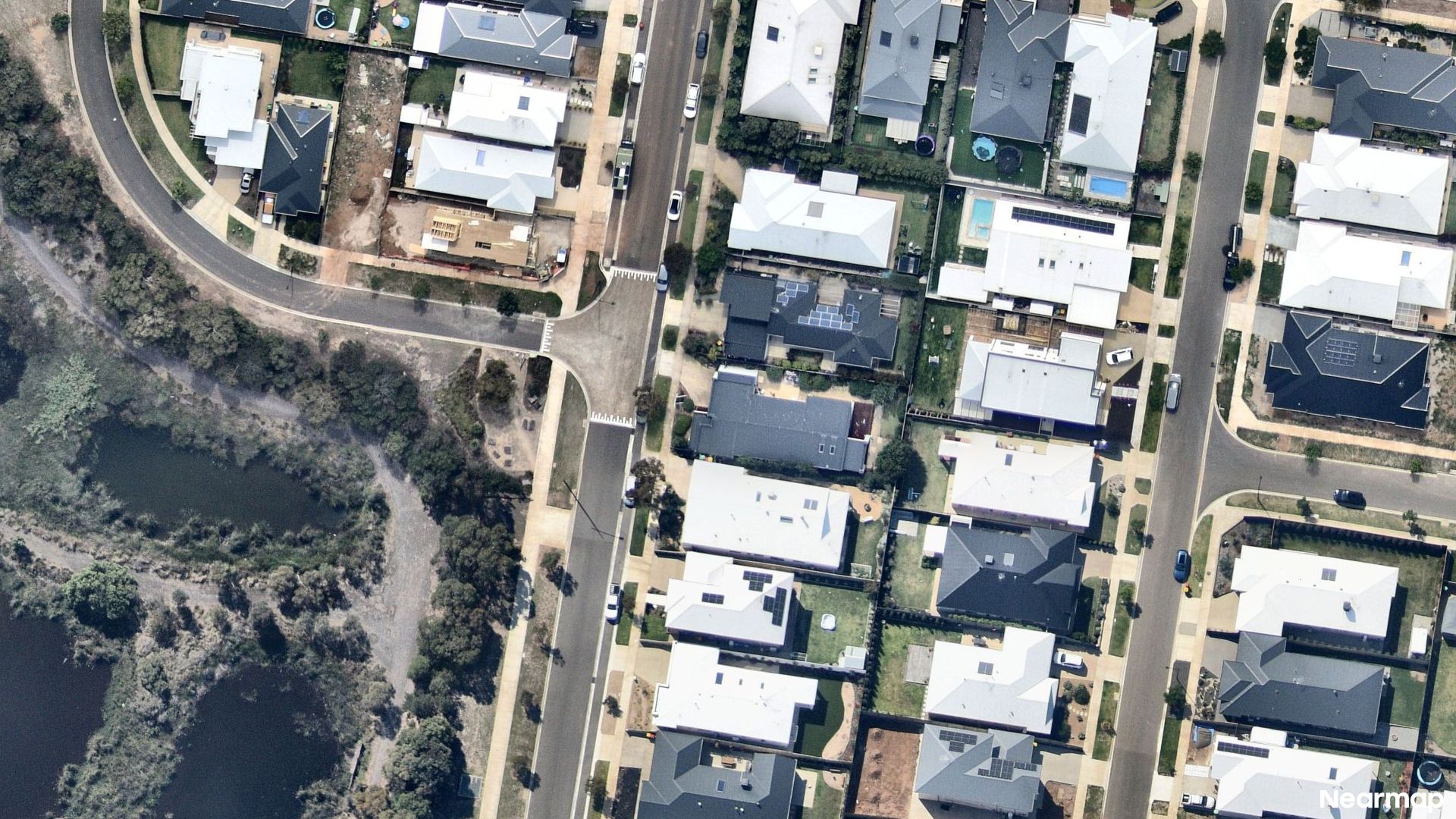 Vertical aerial view
