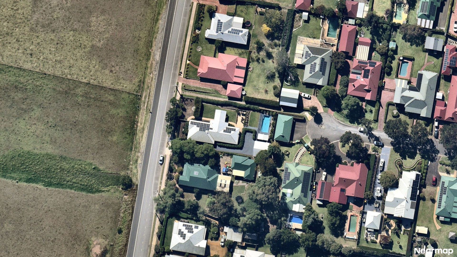Vertical aerial view