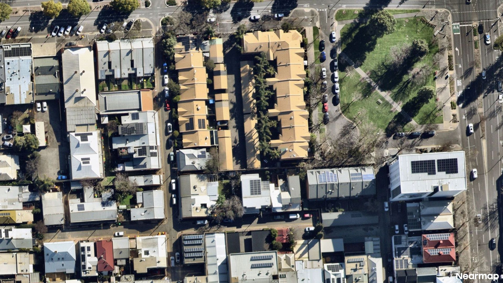 Vertical aerial view