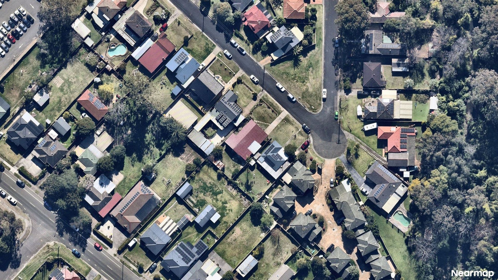 Vertical aerial view