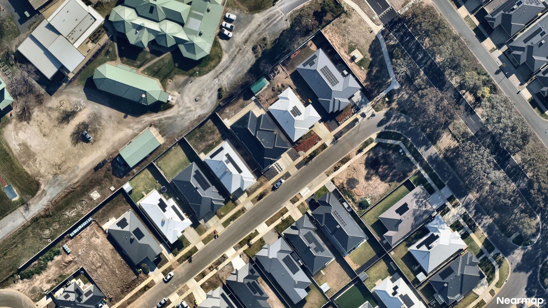 Vertical aerial view