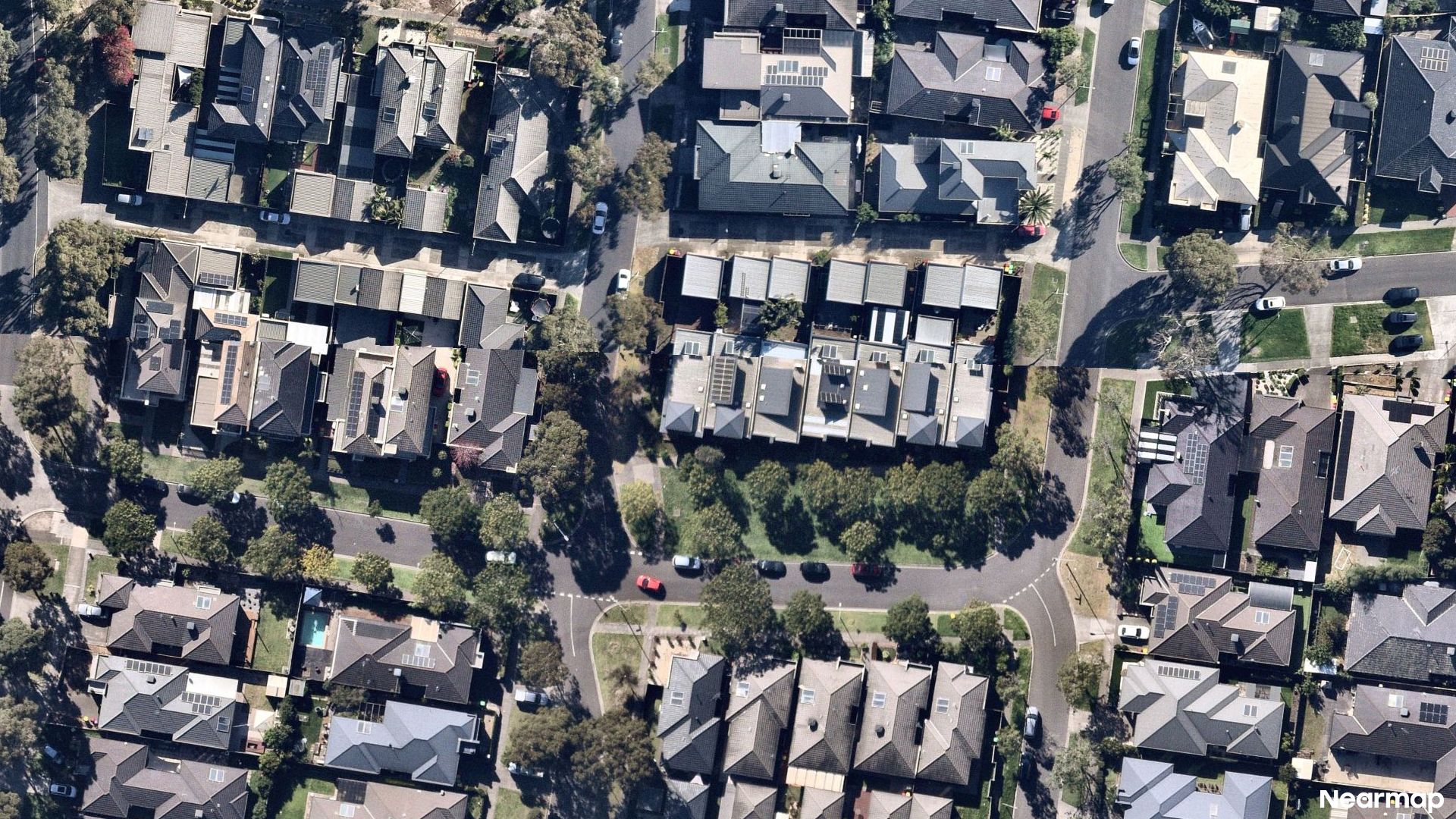 Vertical aerial view