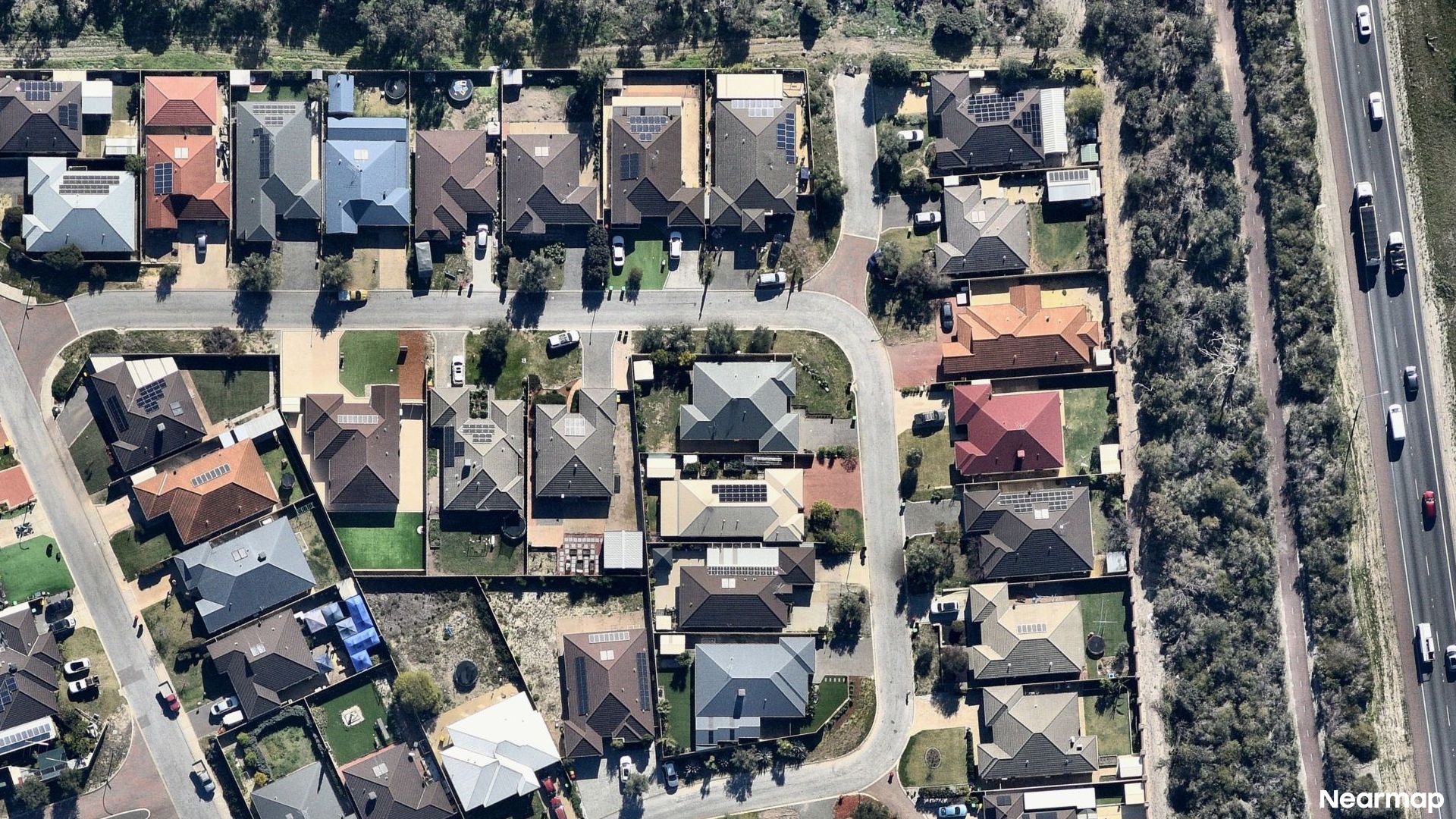Vertical aerial view