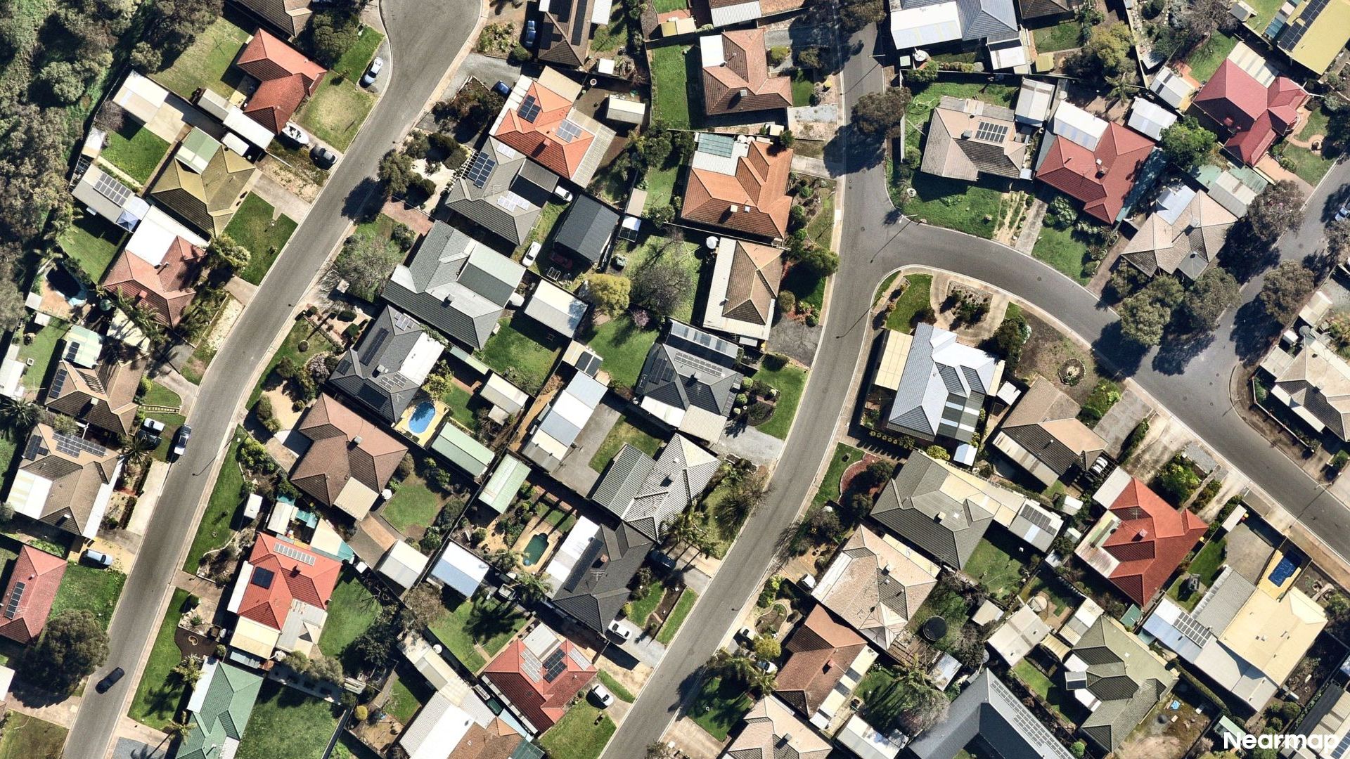 Vertical aerial view