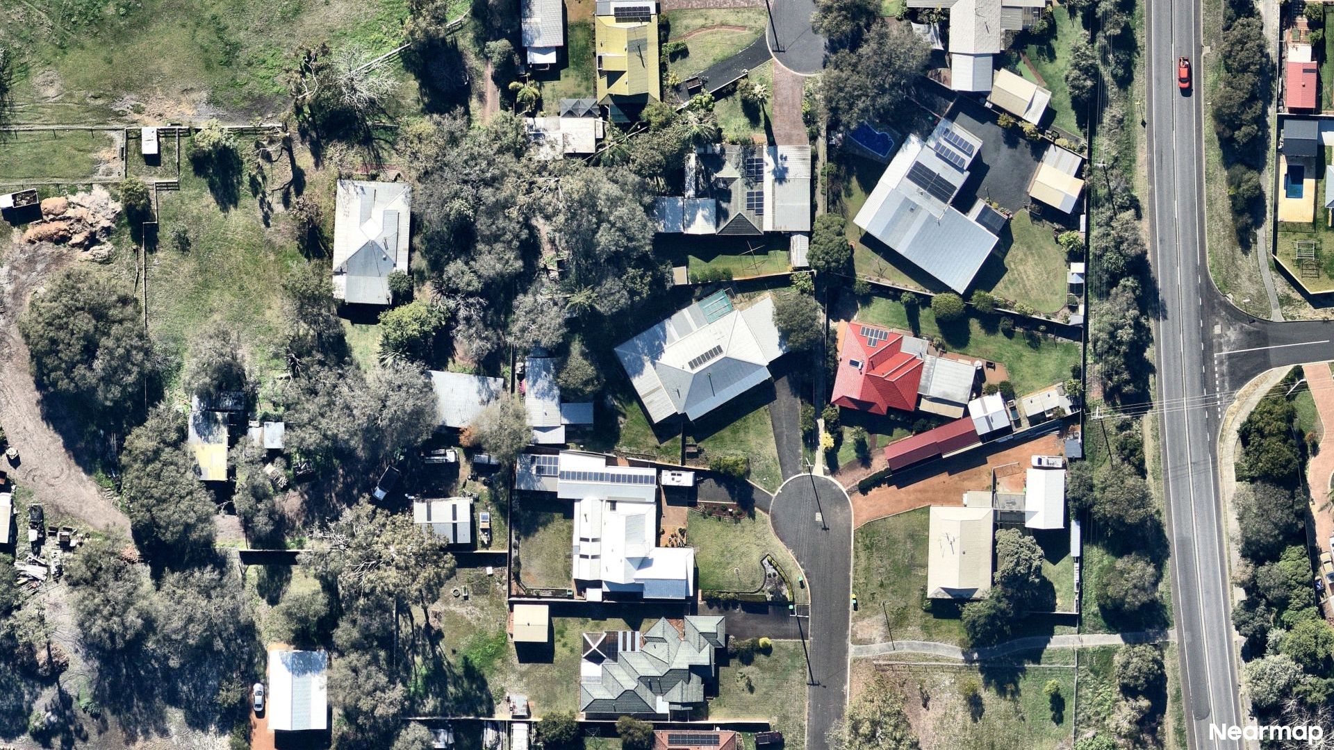 Vertical aerial view