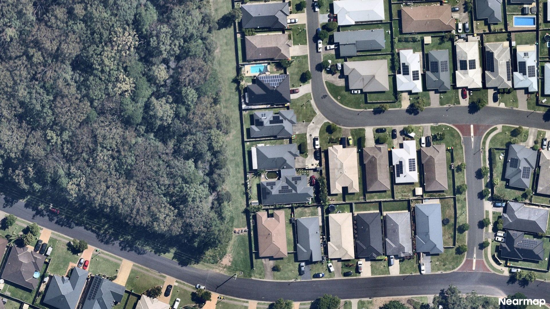 Vertical aerial view